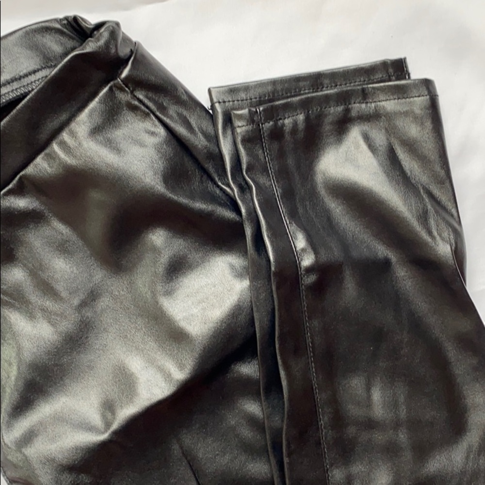 MICHAEL KORS faux leather black leggings - Picture 3 of 5